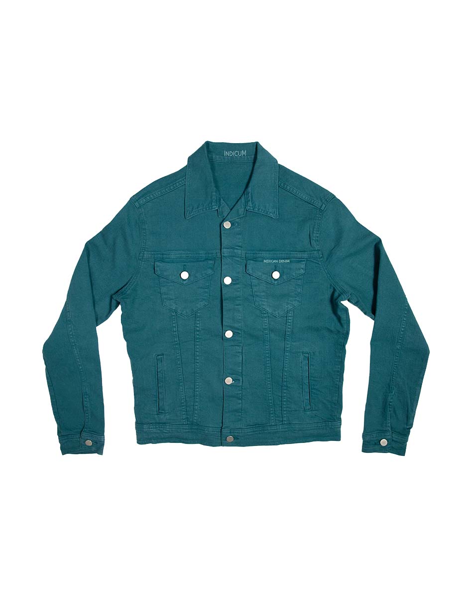 Chamarra De Mezclilla Hombre Aqua Indicum Aqua Slim Fit